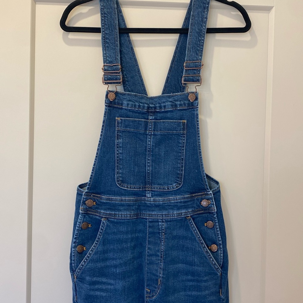 J. Crew Factory Blue Denim Overalls